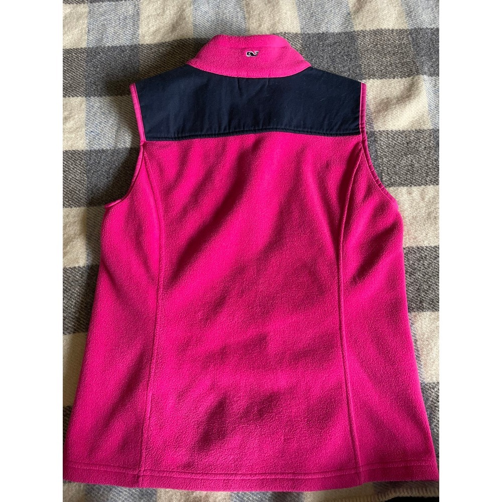 Vineyard Vines Hot Pink Fleece Vest - Picture 3 of 4